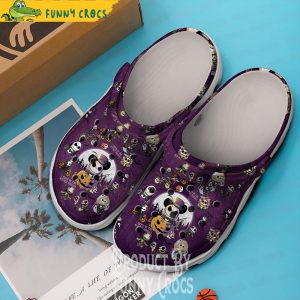 Purple Jack Skellington Pumpkin Crocs Clogs