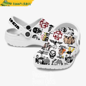 Rammstein Logo Pattern Crocs Clogs