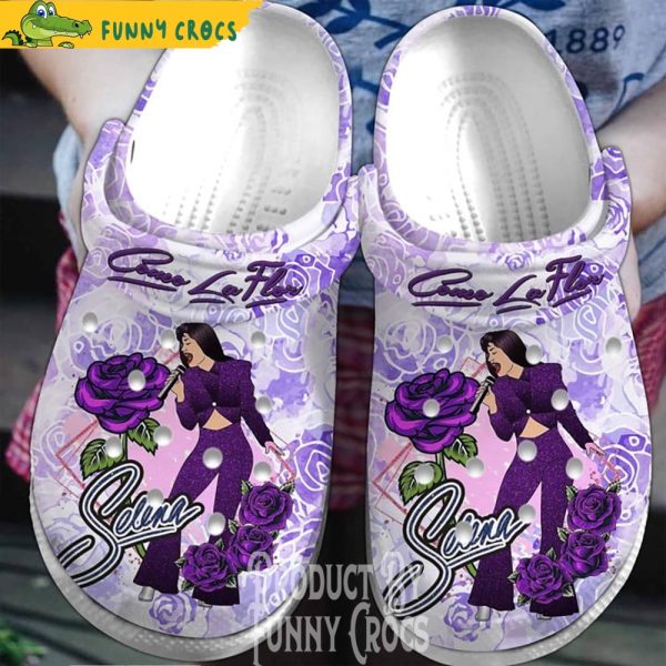 Selena Costume Purple Crocs Shoes