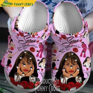 Selena Quintanilla Songs Pink Crocs Clog Shoes