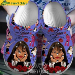 Selena Quintanilla Songs Purple Crocs Clog Shoes