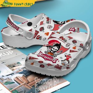 Tampa Bay Buccaneers Crocs White Crocs