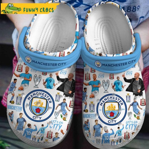 Team Man City Champions Soccer Crocs