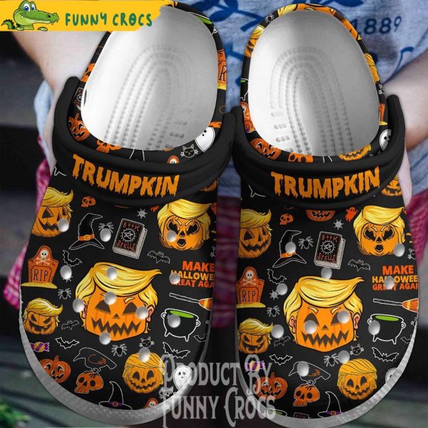 Trumpkin Happy Halloween Crocs