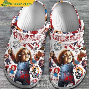 White Child’s Play Movie Halloween Crocs