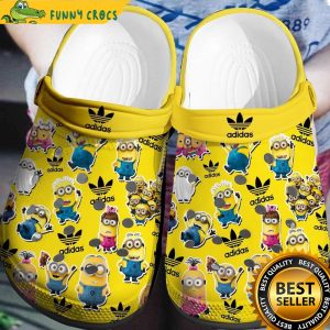 Adidas Logo Minion Yellow Crocs Shoes