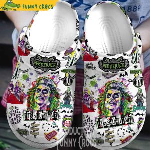 Beetlejuice Its Showtime Movie Crocs Shoes 2