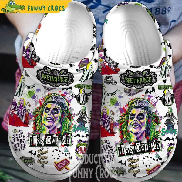 Beetlejuice It’s Showtime Movie Crocs Shoes