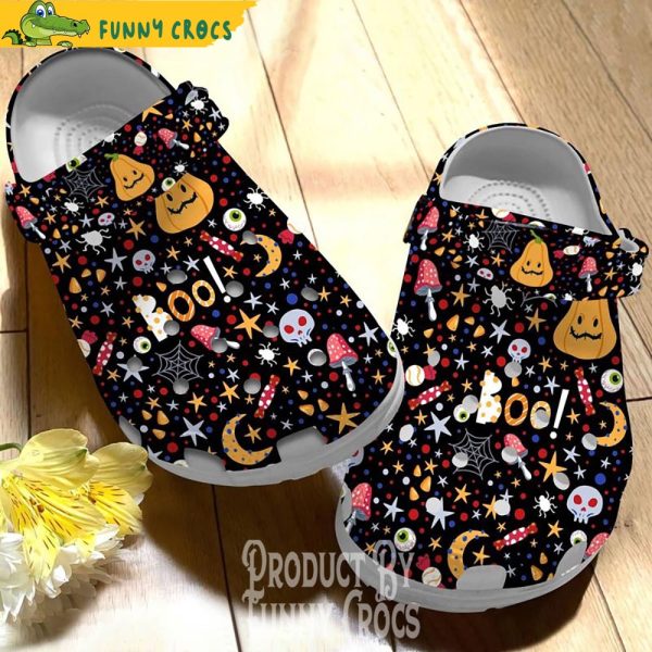 Boo Pumpkin Halloween Crocs Shoes