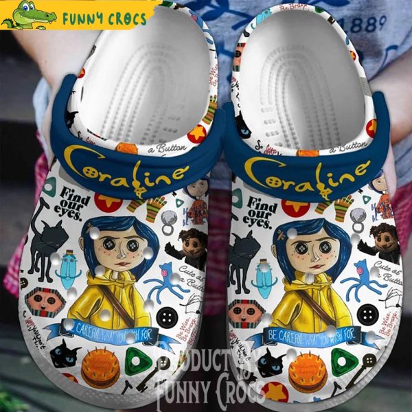 Coraline Be Careful What You Wish For Crocs Clogs