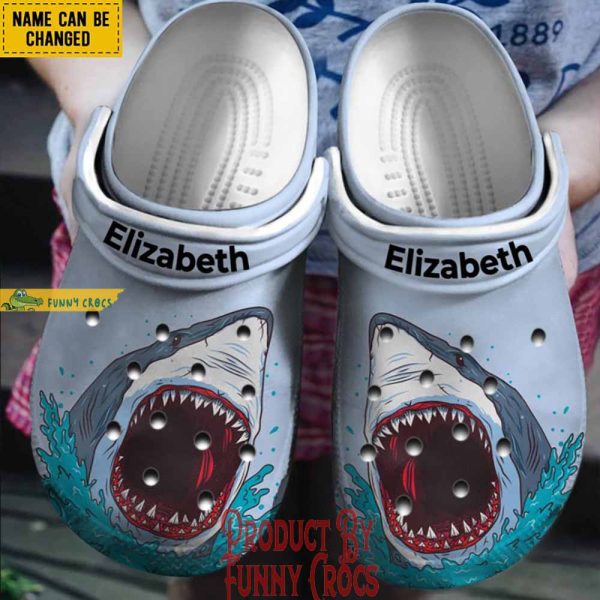 Customized Name Huge Sharks Jaws Hunter Monster Crocs Shoes