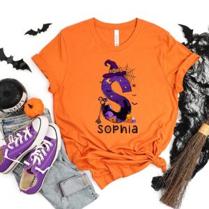 Customized Name Letter Halloween Shirt