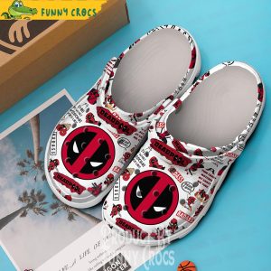 Deadpool Marvel Pattern Crocs Shoes 3