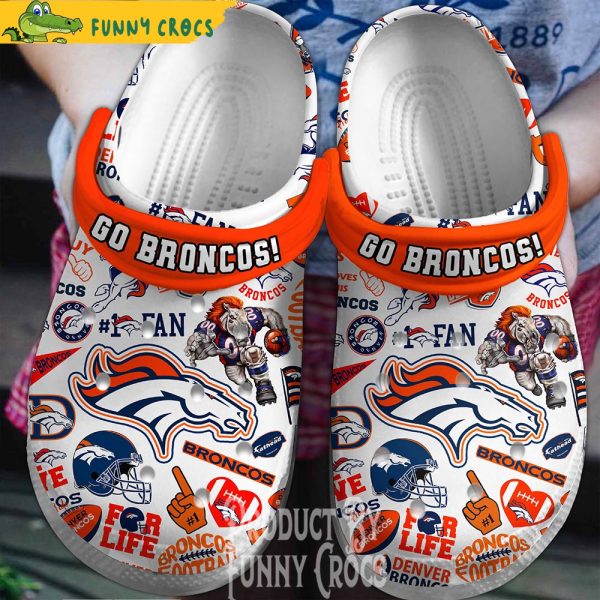 For Life Denver Broncos Crocs