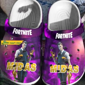 Fortnite Midas Crocs Shoes