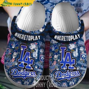 #Heretoplay La Dodgers Crocs