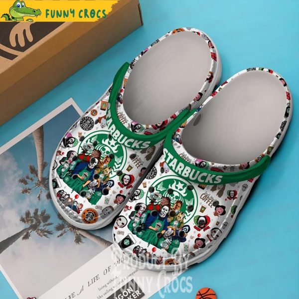 Horror Movies Starbucks Crocs Slippers