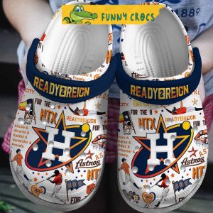 Houston Astros Ready 2 Reign Crocs Shoes