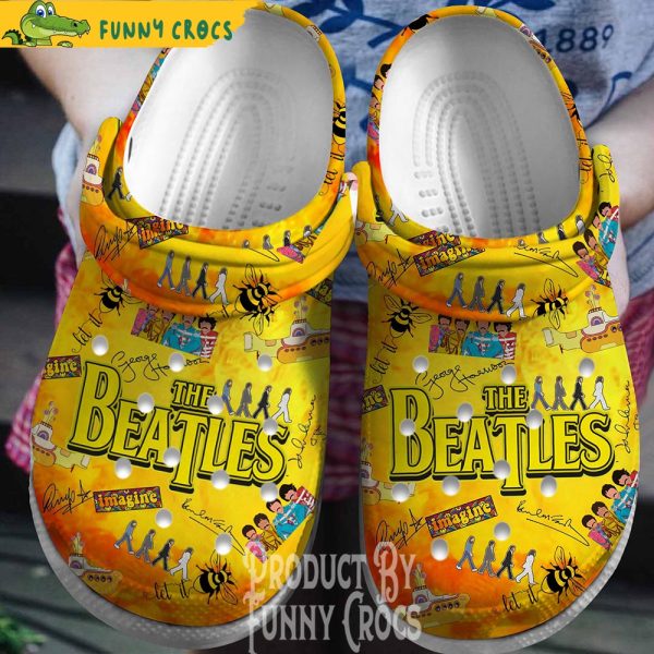 Imagine The Beatles Crocs Shoes