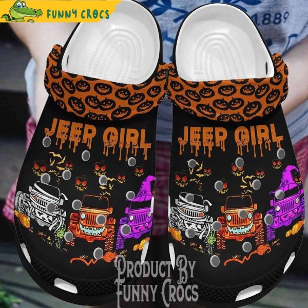 Jeep Girl Halloween Crocs Shoes