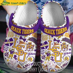 Lsu Geaux Tigers Crocs Shoes