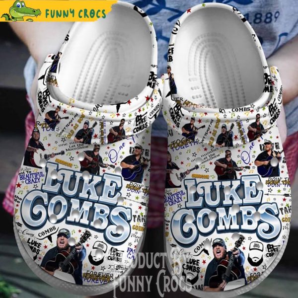 Luke Combs Beautiful Crazy Crocs Clogs