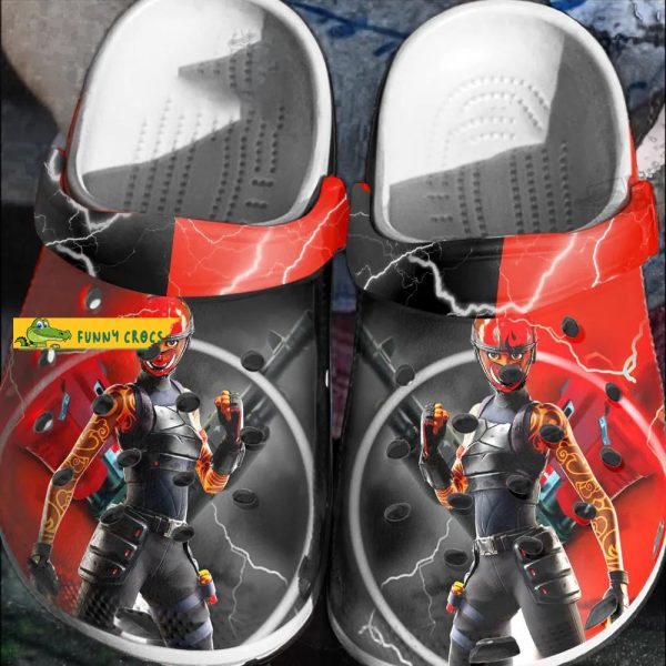 Manic Fortnite Crocs Shoes