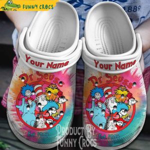 Personalized Dr Seuss Crocs Shoes 1