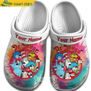 Personalized Dr Seuss Crocs Shoes 2