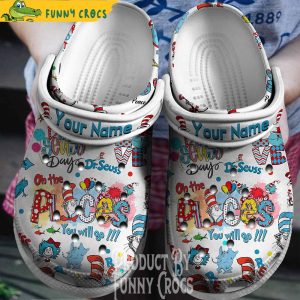 Personalized Dr Seuss Day Crocs Shoes 1