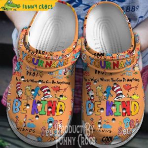 Personalized Dr Seuss Friends Crocs Shoes 1