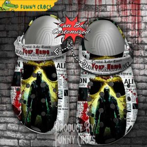 Personalized Jason Mask Halloween Crocs Shoes