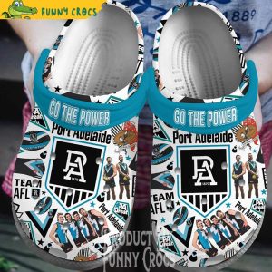 Port Adelaide Football Club Crocs Shoes