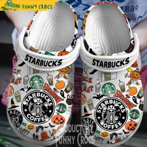 Starbucks Coffee Happy Halloween Crocs Shoes 2