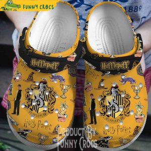 Yellow Harry Potter Hufflepuff Crocs Clogs 1