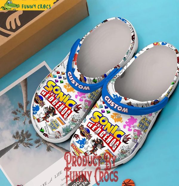 Custom Sonic The Hedgehog Crocs