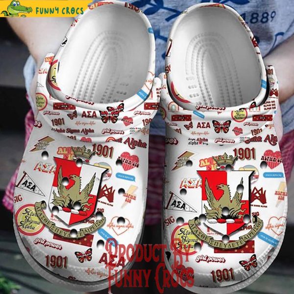 Alpha Sigma Alpha Crocs Slippers