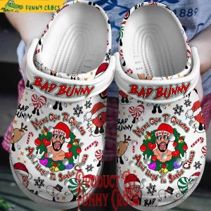 Bad Bunny Christmas Crocs Clogs Shoes