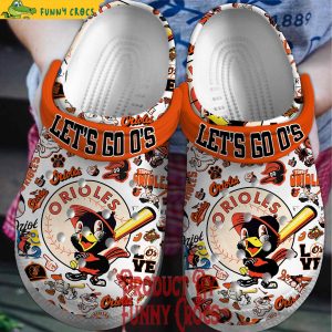 Baltimore Orioles Let's Go O's Orioles Crocs Shoes 1