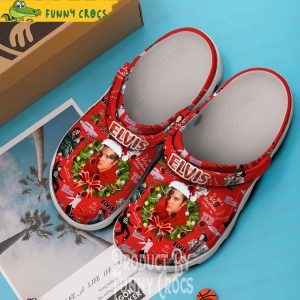 Blue Christmas Elvis Presley Crocs Shoes 2