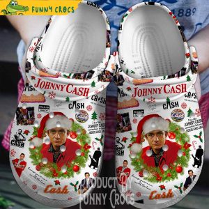 Christmas With You Johnny Cash Crocs Logs 1