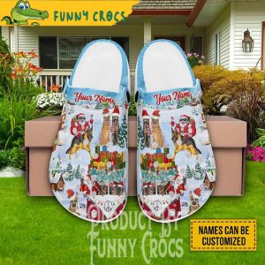 Custom Christmas Santa Claus Crocs Shoes