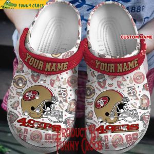 Custom Logo Helmet San Francisco 49ers Crocs 1