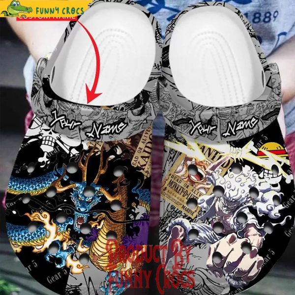 Custom Luffy Model Nika And Kaido One Piece Crocs