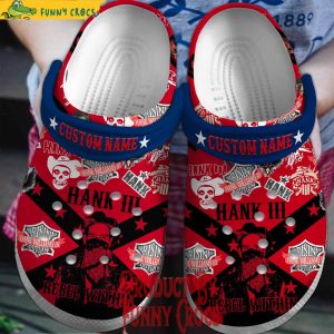 Custom Name Hank Williams III Crocs Shoes 1