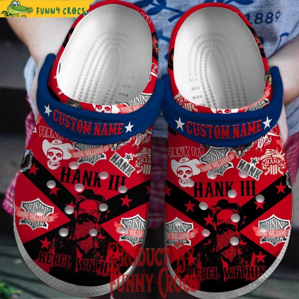 Custom Name Hank Williams III Crocs Shoes