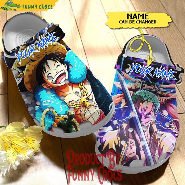 Custom Zoro And Luffy One Piece Crocs