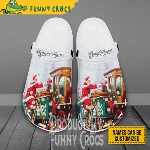 Customized Christmas Water Santa Claus Crocs Shoes