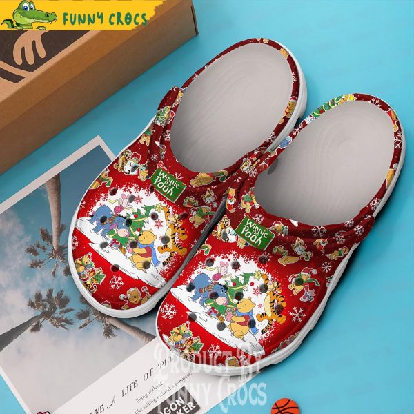 Disney Winnie The Pooh Christmas Crocs Shoes