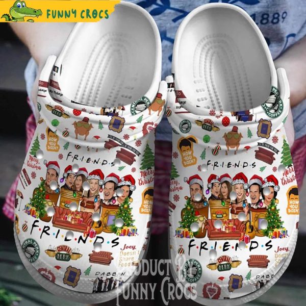 Friends Central Perk Christmas Crocs Shoes